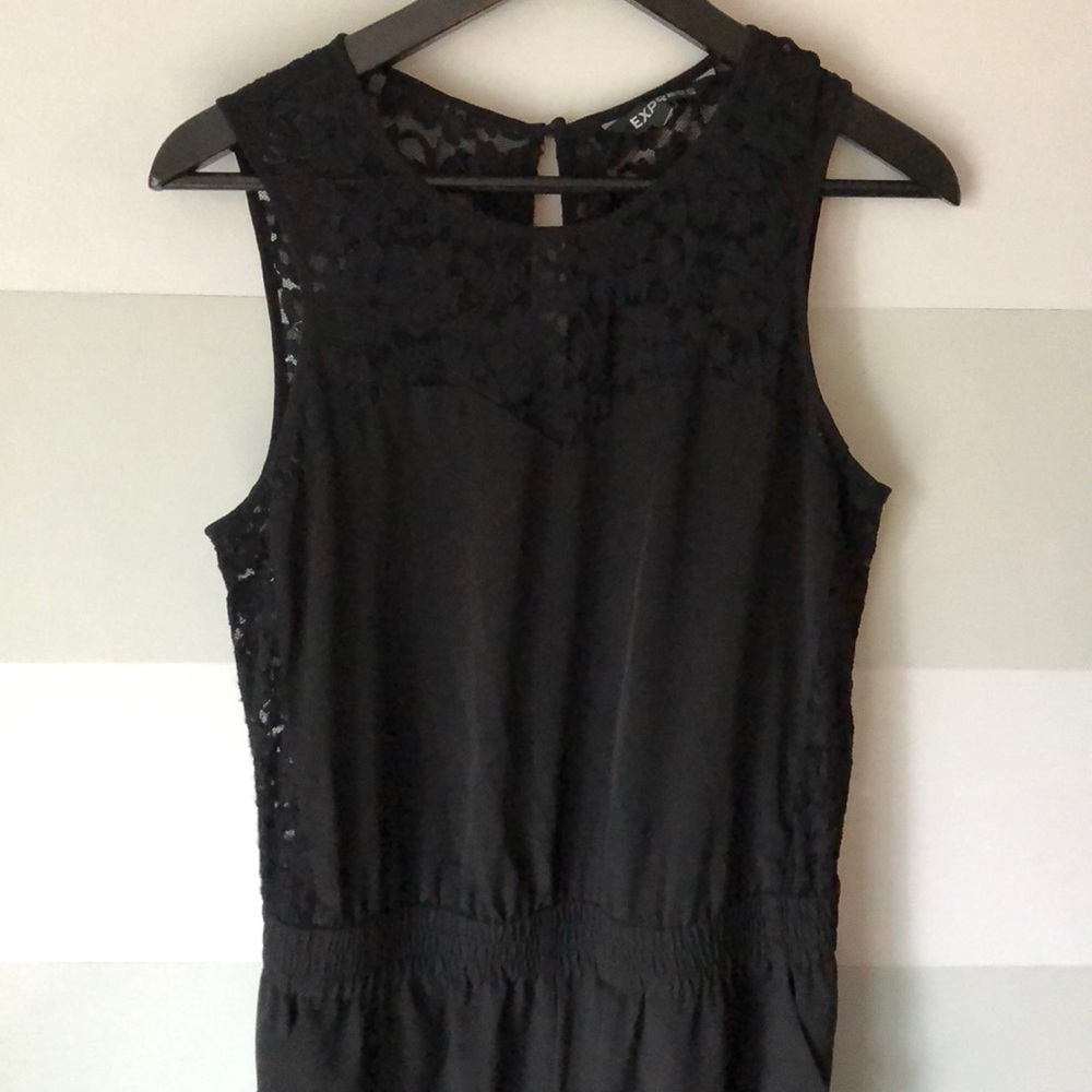 Black lace jumpsuit